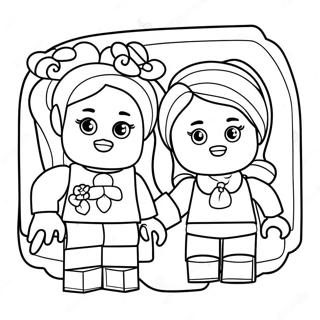 Trang To Mau Cuoc Phieu Luu Lego Friends Day Mau Sac 75858-18849