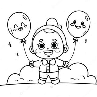 Trang To Mau Em Be Khoc Vui Ve Voi Bong Bay 76220-19139