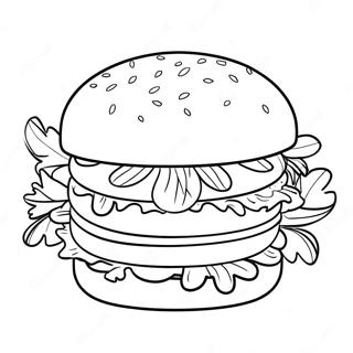 Hamburger Tranh Tô Màu