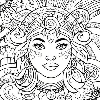 Trang To Mau Buc Tranh Tuong Chicano Day Mau Sac 80339-22305