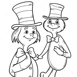 Trang Tô Màu Nhân Vật Dr. Seuss Quyến Rũ Tranh Tô Màu