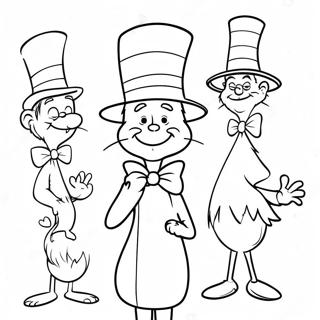 Trang Tô Màu Nhân Vật Dr. Seuss Quyến Rũ Tranh Tô Màu