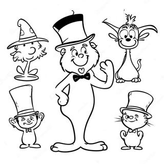 Trang Tô Màu Nhân Vật Dr. Seuss Quyến Rũ Tranh Tô Màu