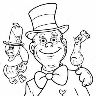Trang Tô Màu Nhân Vật Dr. Seuss Quyến Rũ Tranh Tô Màu