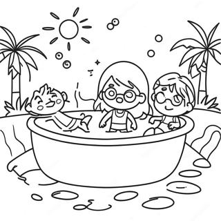 Trang To Mau Tre Em Choi Trong Ho Boi 80517 22443