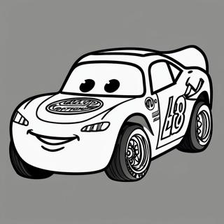 Trang To Mau Lightning Mcqueen Trong Mot Cuoc Dua 8114-1787