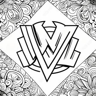 Trang To Mau Logo Wwe Manh Me 84497-25573