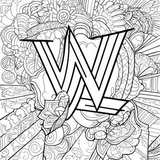 Trang To Mau Logo Wwe Manh Me 84497-25576