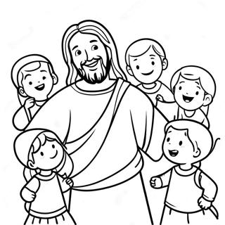 Trang To Mau Chua Jesus Vui Ve Voi Tre Em 84753-25775