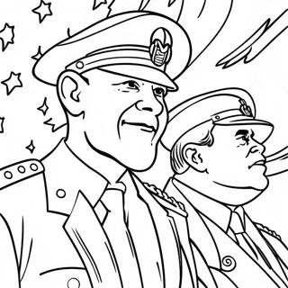 Cảm Ơn Các Cựu Chiến Binh Trang tô màu