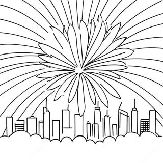 Trang To Mau Phao Bong No Tung Tren Mot Thanh Pho 85161-26178