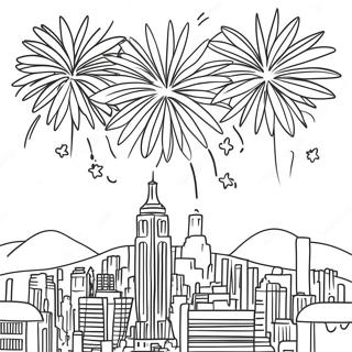 Trang To Mau Phao Bong No Tung Tren Mot Thanh Pho 85161-26179