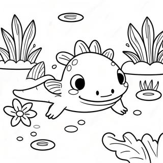 Axolotl Tranh Tô Màu