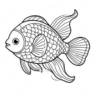 Cá Vàng Trang tô màu