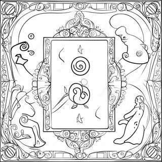 Thẻ Tarot Trang tô màu
