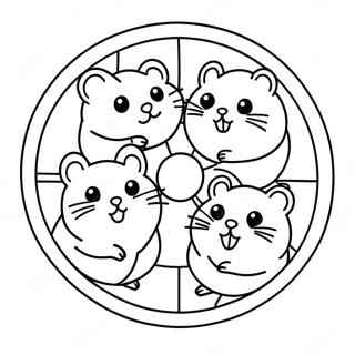 Trang To Mau Nhung Chu Chuot Hamster De Thuong Tren Banh Xe 86442-27206