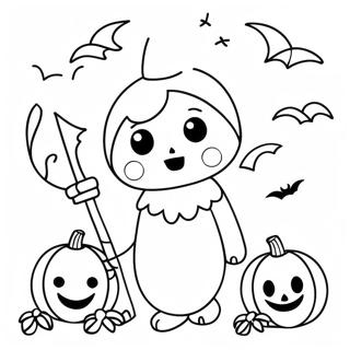 Halloween Kawaii Tranh Tô Màu