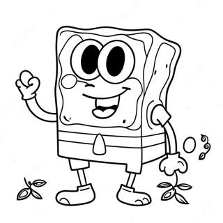 Halloween Spongebob Tranh Tô Màu