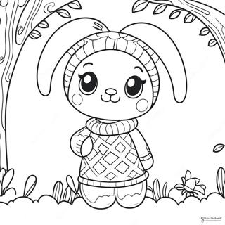 My Melody Trong Ao Len Am Ap Trang To Mau 8747-1375