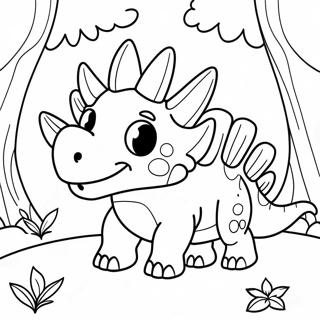 Trang To Mau Khung Long Ba Sung Day Mau Sac Trong Rung 87802-28235