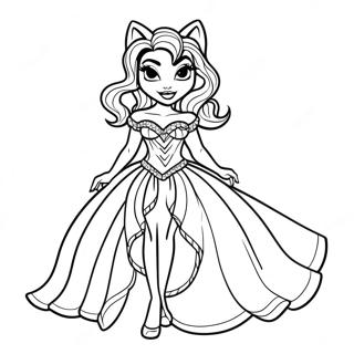 Trang To Mau Clawdeen Wolf Trong Bo Vay Tuyet Dep 87879-28300