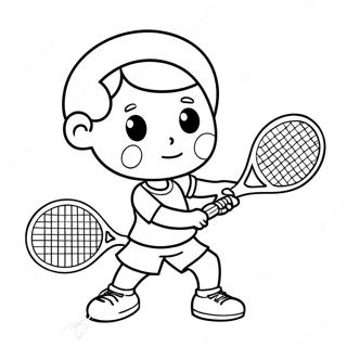 Trang To Mau Van Dong Vien Tennis Hoat Hinh De Thuong 89188-29480
