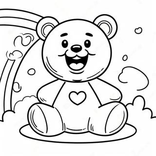 Gummy Bear Hanh Phuc Tren Cau Vong Trang To Mau 90300 30343