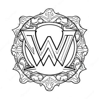 Trang To Mau Logo Wwe 90533-30523