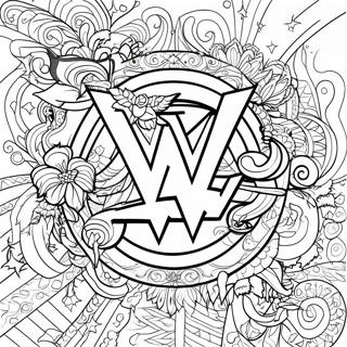 Trang To Mau Logo Wwe 90533-30524