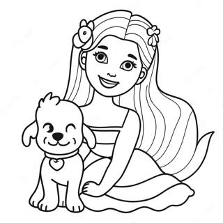 Trang To Mau Barbie Voi Chu Cun De Thuong 914-1388