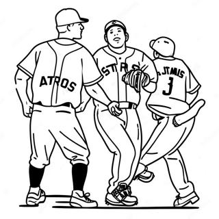 Trang To Mau Cac Cau Thu Astros Trong Hanh Dong 91865 31635