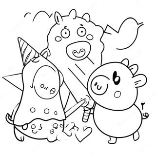 Peppa Pig Và Bạn Bè Với Kem Tranh Tô Màu
