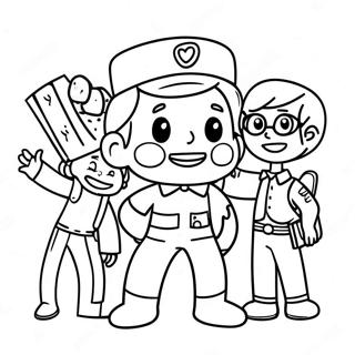 Ngày Nghề Nghiệp Trang tô màu