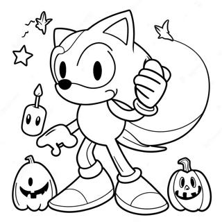 Sonic Halloween Tranh Tô Màu