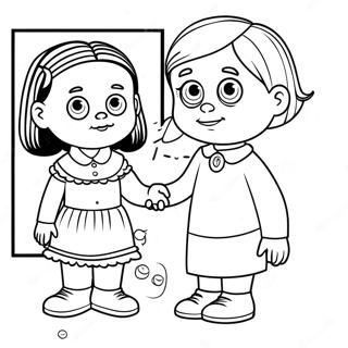 Trang To Mau Wednesday Addams Voi Pugsley 93614-33000