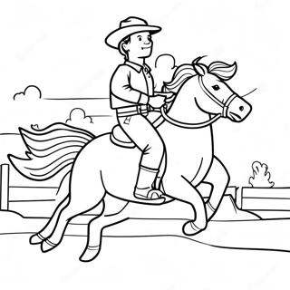 Cowboy Cuoi Ngua Bucking Trang To Mau 93714-33068