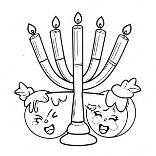 Hanukkah Dễ Thương Tranh Tô Màu