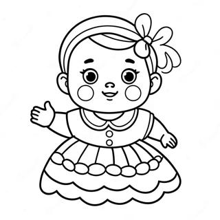 Trang To Mau Bup Be Song Trong Chiec Vay Day Mau Sac 95082 34331