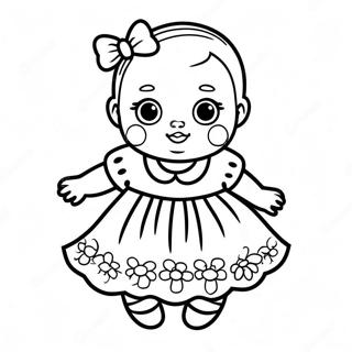 Trang To Mau Bup Be Song Trong Chiec Vay Day Mau Sac 95082 34332