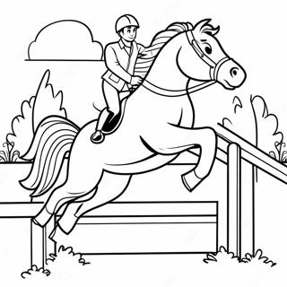 Trang To Mau Ngua Hung Vi Nhay Qua Hang Rao 96337 35339