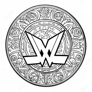 Trang To Mau Logo Wwe Bang Dau Cham 96724-35641