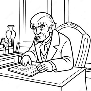 Trang To Mau Ebenezer Scrooge Trong Van Phong Cua Ong 96752 35670