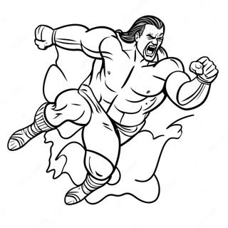 Trang To Mau Do Vat Wwe Nang Dong Nhay Len Doi Thu 97699-36653