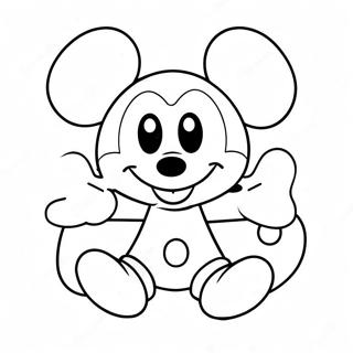 Trang To Mau Mickey Mouse De Thuong Voi Trai Tim 99136-37818