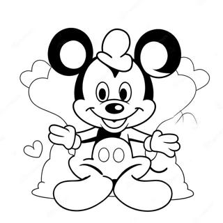 Trang To Mau Mickey Mouse De Thuong Voi Trai Tim 99136-37819