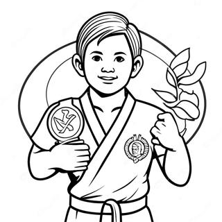 Trang To Mau Nha Vo Dich Karate Voi Cup 99988-38679